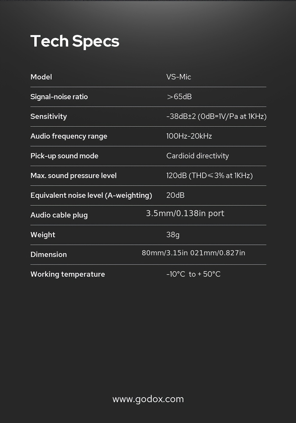   vs-mic microfono a pistola   con jack da 3,5 mm per iphone, smartphone   e fotocamere   digitali, progettato per la registrazione video Dettagli dell'articolo 3