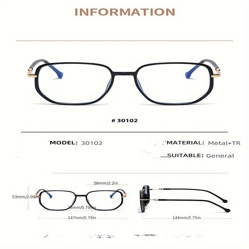 Star Sparkling Polygon Young Reading Glasses Comfortable Funky Glasses
