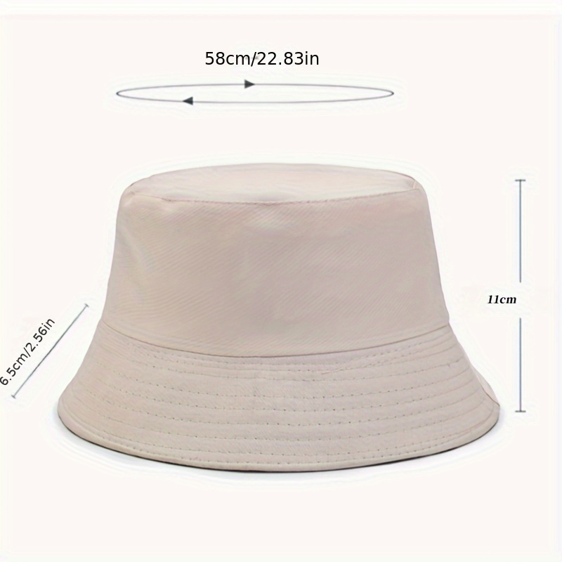 Trendy Custom Hat Reversible Bucket Hat Customizable Text - Temu