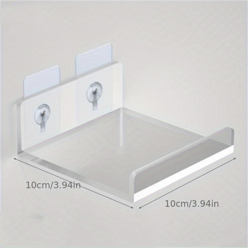 Acrylic Bathroom Transparent Shelf Rack, Punch-free Slotted Layer Plate,  Suit For Toilet - Temu