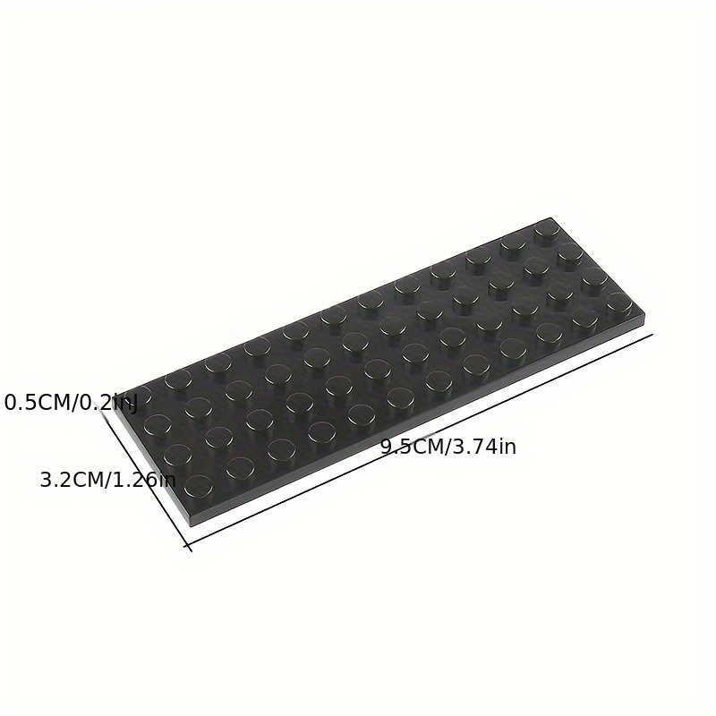 4*12 Small Particle Building Blocks with Double-Sided Plate