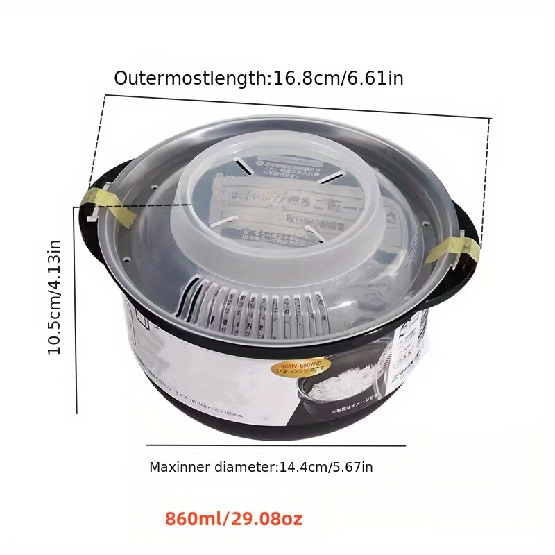 microwave rice steamer 1pc does not   bisphenol   steamer household rice cooker lazy person   for one person kitchen supplies details 1