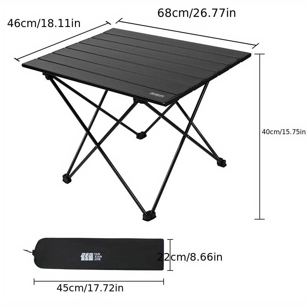 Tanxianzhe Mini Mesa Camping Plegable Ligera Mesa Picnic Portátil