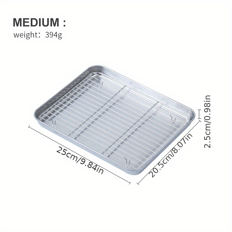 Frcolor Trays Plate Tray Dredging Kitchen Pan Stainless Breading Pans  Bakeware Bake Supplies Barbecue Sushi Rustproof Food 