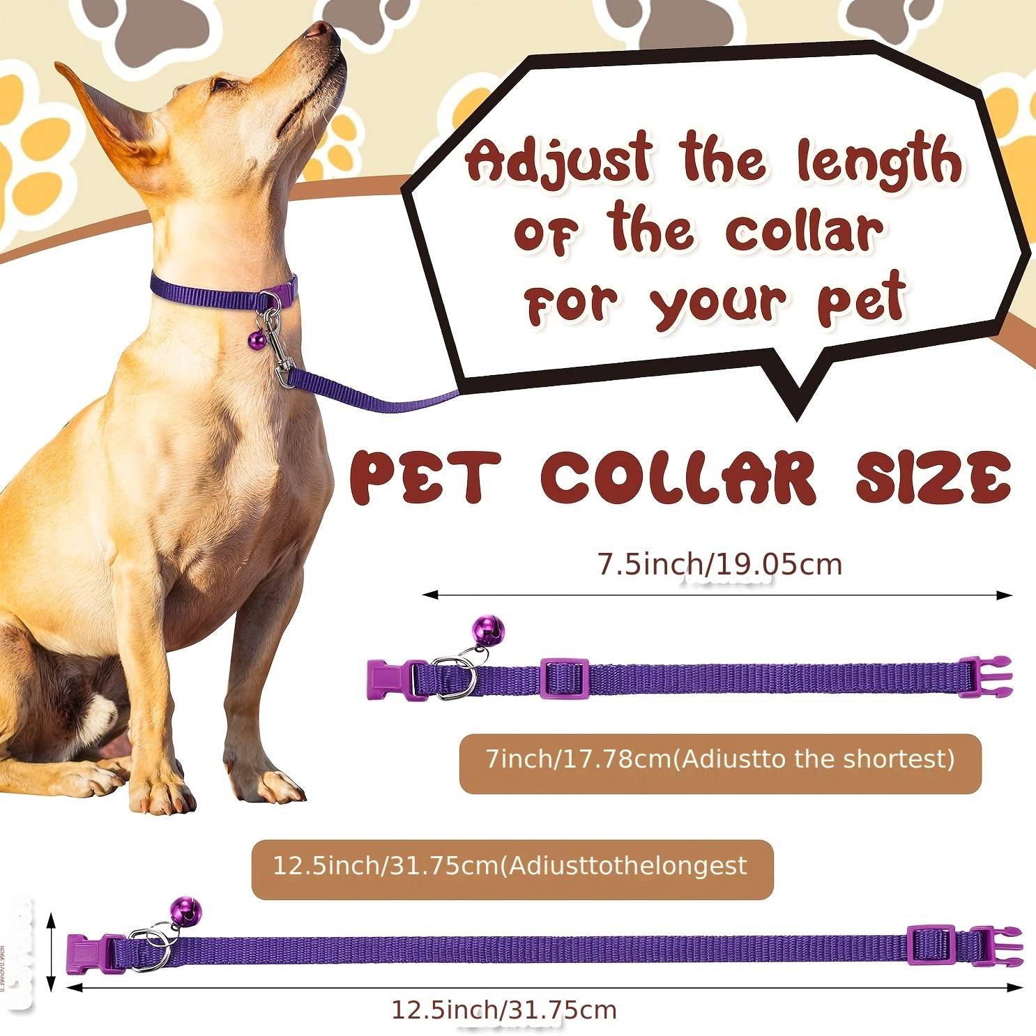 12-Set Adjustable Dog Collar and Leash Set for Training