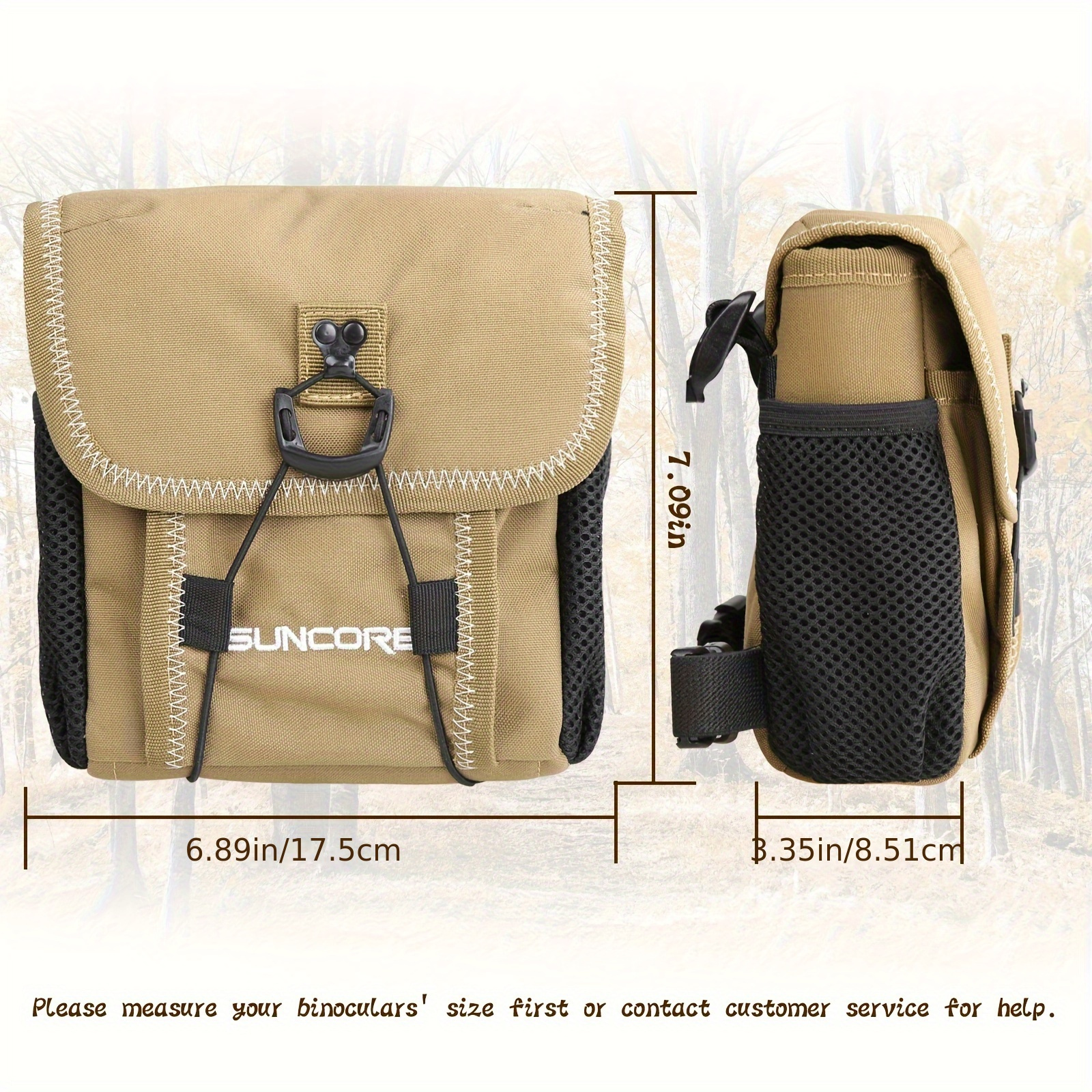 TEMU Suncore Binoculars Harness Bag, Adjustable Binoculars Straps And Pouch For Binoculars And Smartphone Adapters Other Accessories