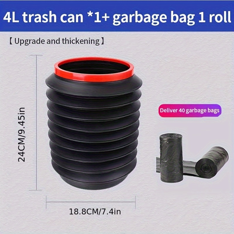 1 Stück faltbarer Auto-Mülleimer, Auto-Mülltonne, hängender Müllsack für  die Autositzlehne, Aufbewahrungseimer für Auto-Altpapier, Abfallbehälter