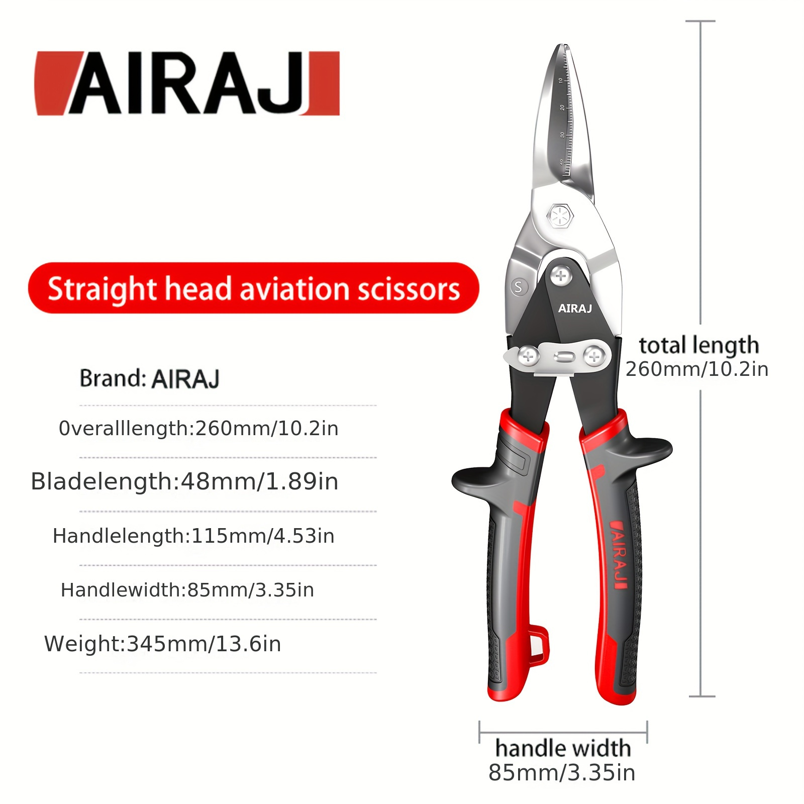 Heavy Cutting Scissors Hand Tools Aviation Snip Metal Sheet - Temu