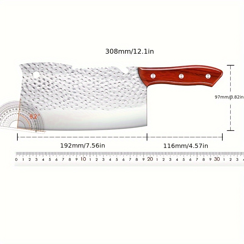 Home Stainless Steel Sharp Vegetable Cutting And Bone Chopping Two-in-one Chopping  Knife Kitchen Multi-functional Fish Scale Scraping Bone Knife - Temu