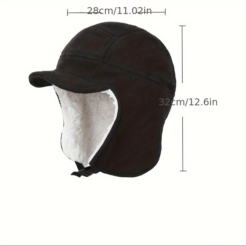 men's trapper hat ear flaps windproof face Temu Philippines