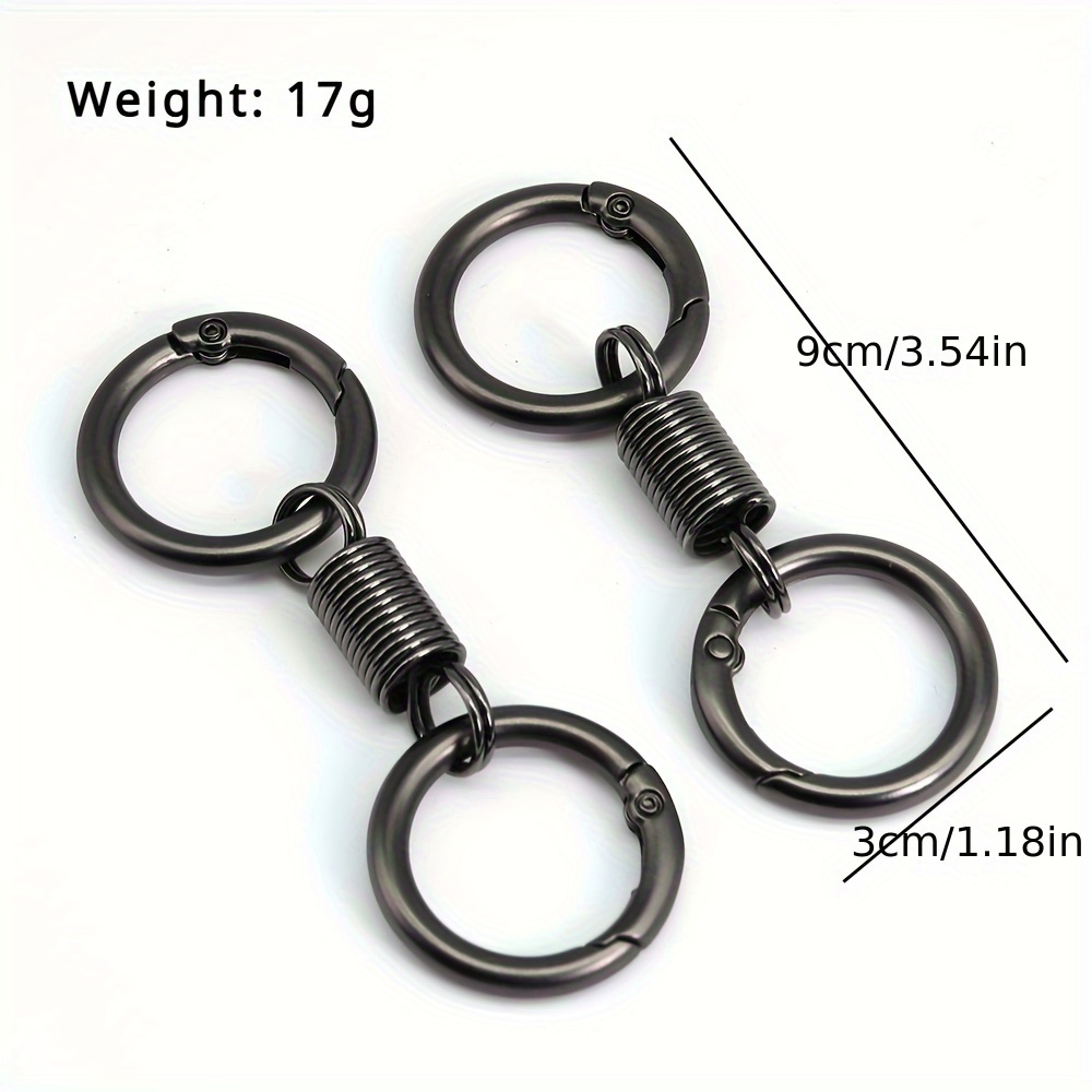 Creative Spring Keychain Carabiner Keyring Car Key Pendant