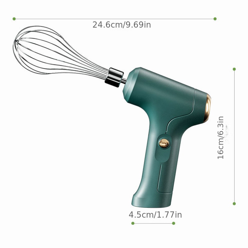 1pc Handheld Electric Egg Beater Whisk For Home Baking, Mini Cream Whipper  Mixer