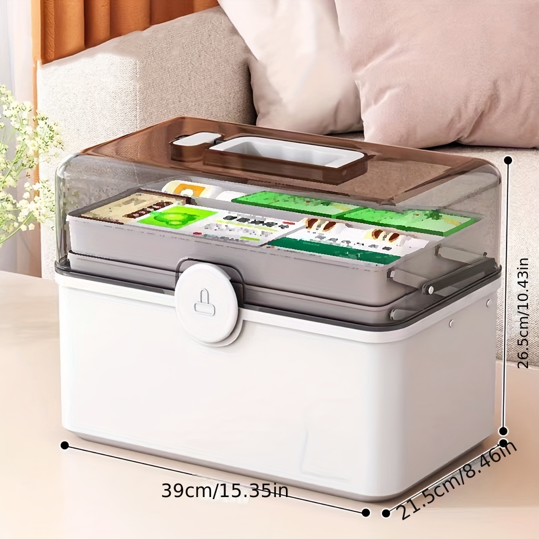 1 Pc Multi-layer Storage Organizer Medicine Box Portable Medical Kits PP  Plastic Drawer Drug Storage Box Home First-aid Tools