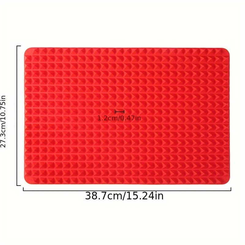 1 Red Silicone Baking Pan, Suitable For Grilling, Pizza, And Microwave Use, A Versatile Baking Pan, Kitchen Tool, Cooking Mat, Suitable For Oven Grilling, Baking, And Roasting, A Versatile Baking Mat