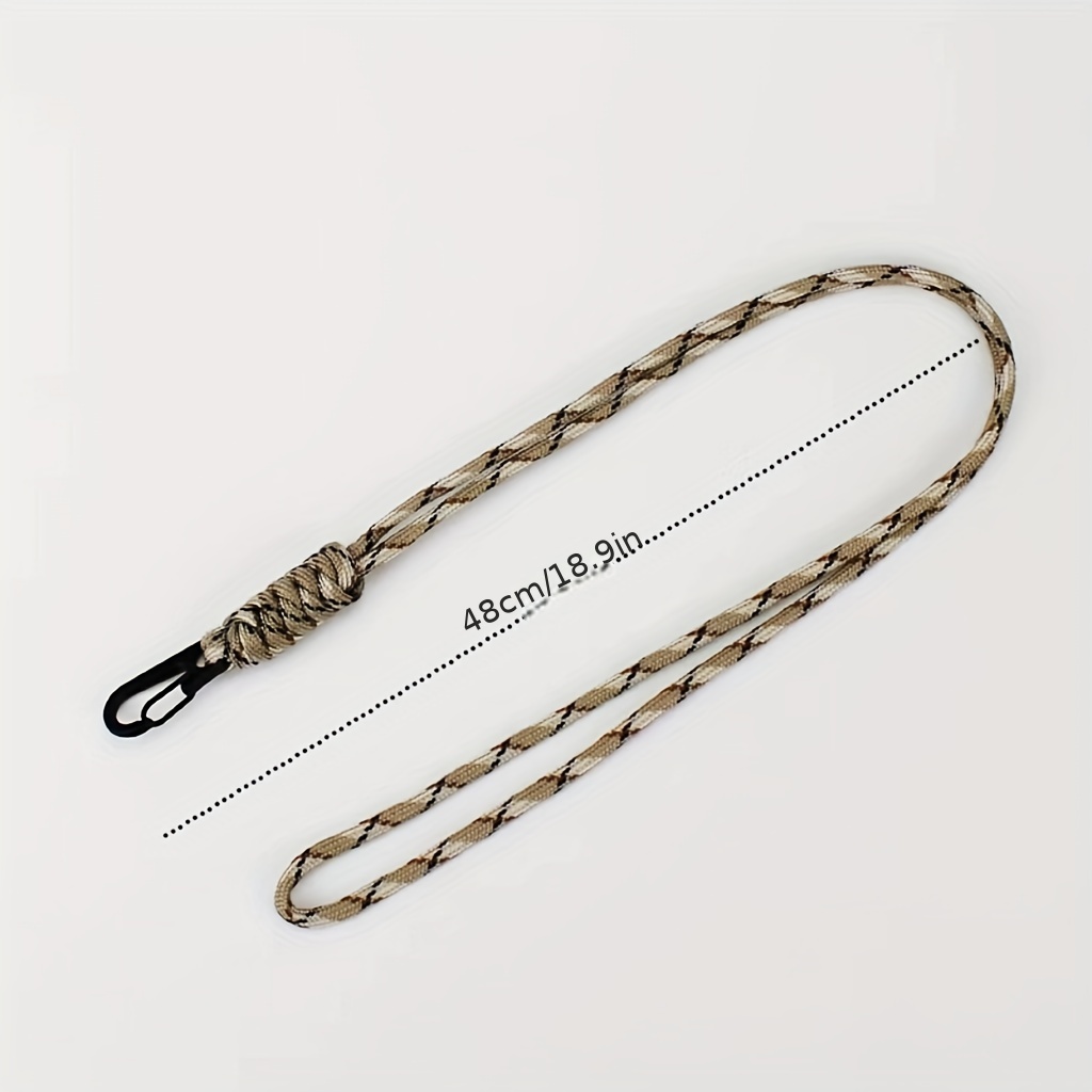 durable hand woven paracord lanyard with buckle for keys work id and mobile phones anti loss and stylish