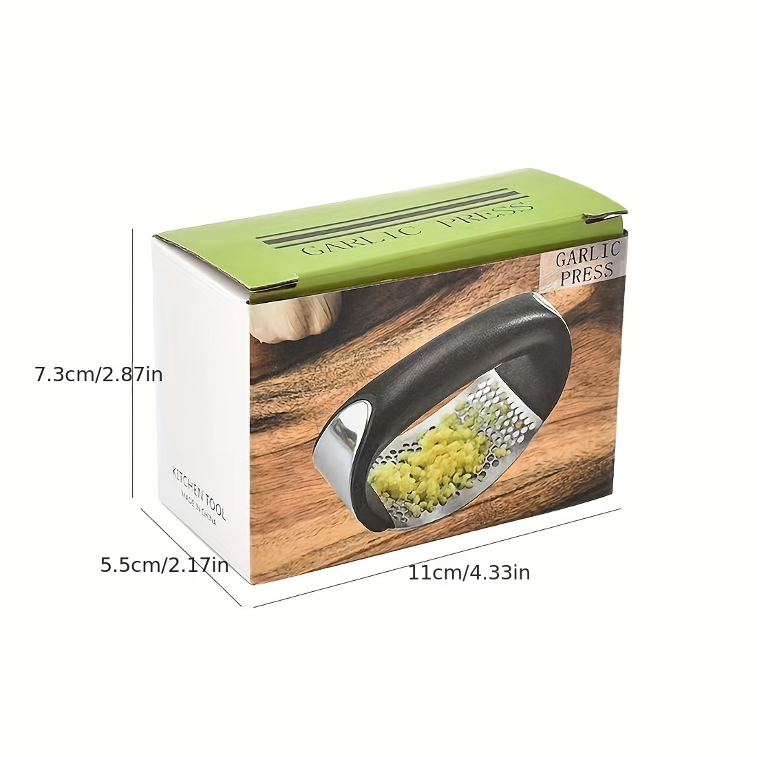 Garlic Press With Silicone Peeler Brush Scraper Premium - Temu