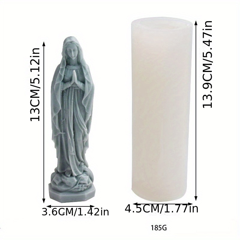 3D Jesus Statue Silicone Mold DIY Candle Making Aromatherapy Candle Molds  Decor