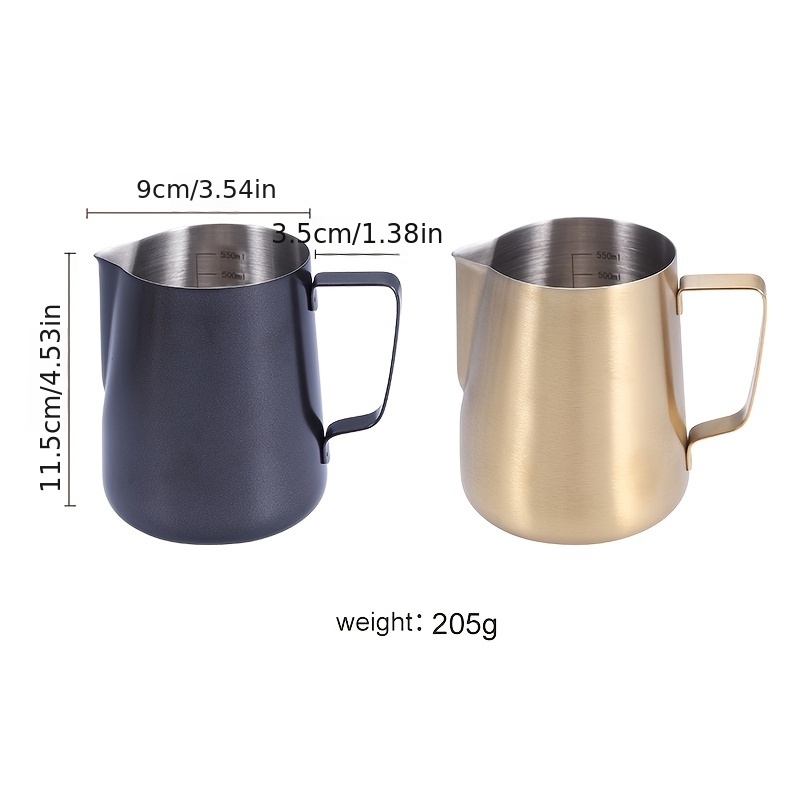 Stainless Steel Frothing Pitcher Pull Flower Cup Coffee Milk Mugs Milk  Frother with Scale Latte Art Kitchen Tool Coffee Milk Cup - Price history &  Review