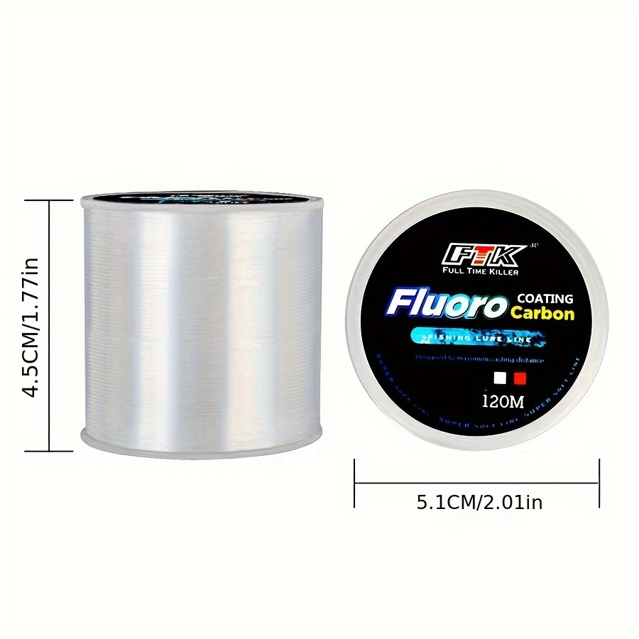 ftk 120m fluorocarbon coated nylon monofilament fishing line strong abrasion resistant and virtually invisible for carp fishing details 5