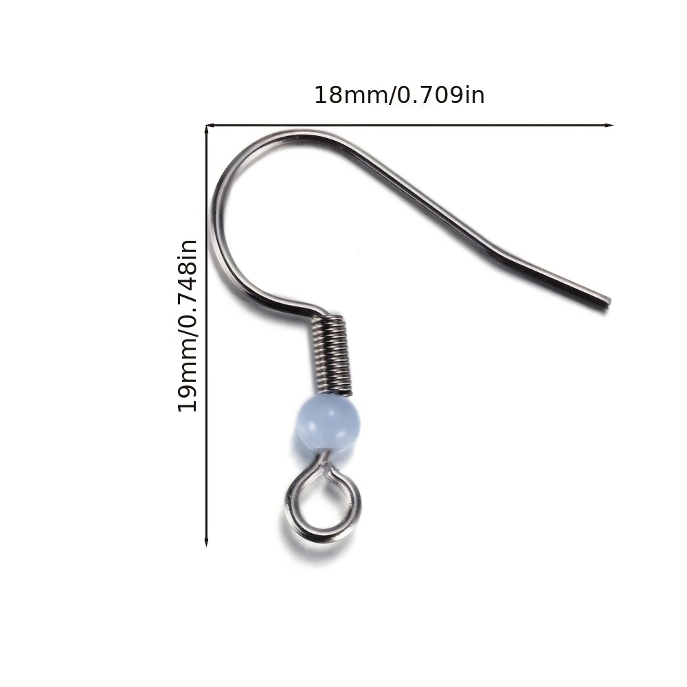 Stainless Steel Earring Hook Ear Wire Findings Diy Jewelry - Temu Canada