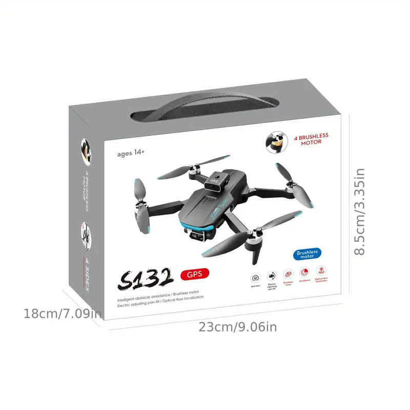 gps positioning aerial photography drone s132 2000m control range brushless motor optical flow positioning 5g wifi transmission obstacle avoidance perfect toy gift for adults kids details 13