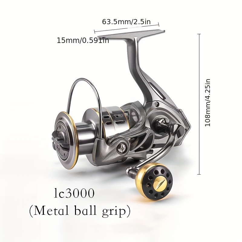 5.2:1 Gear Ratio Aluminum Alloy Spinning Reel Sea Fishing - Temu