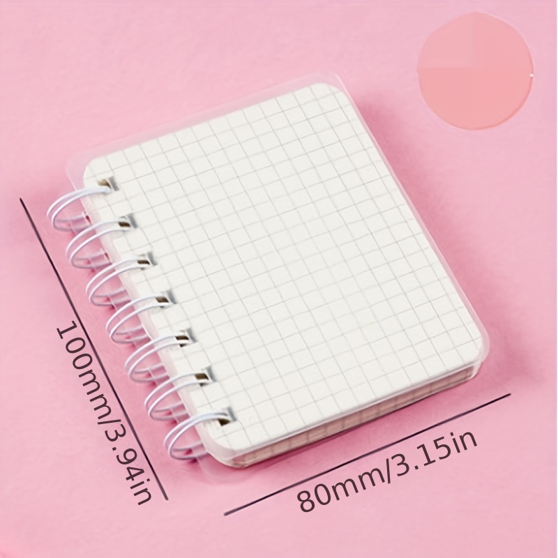 A7 Mini Spiral Notebook Grid Lined Paper