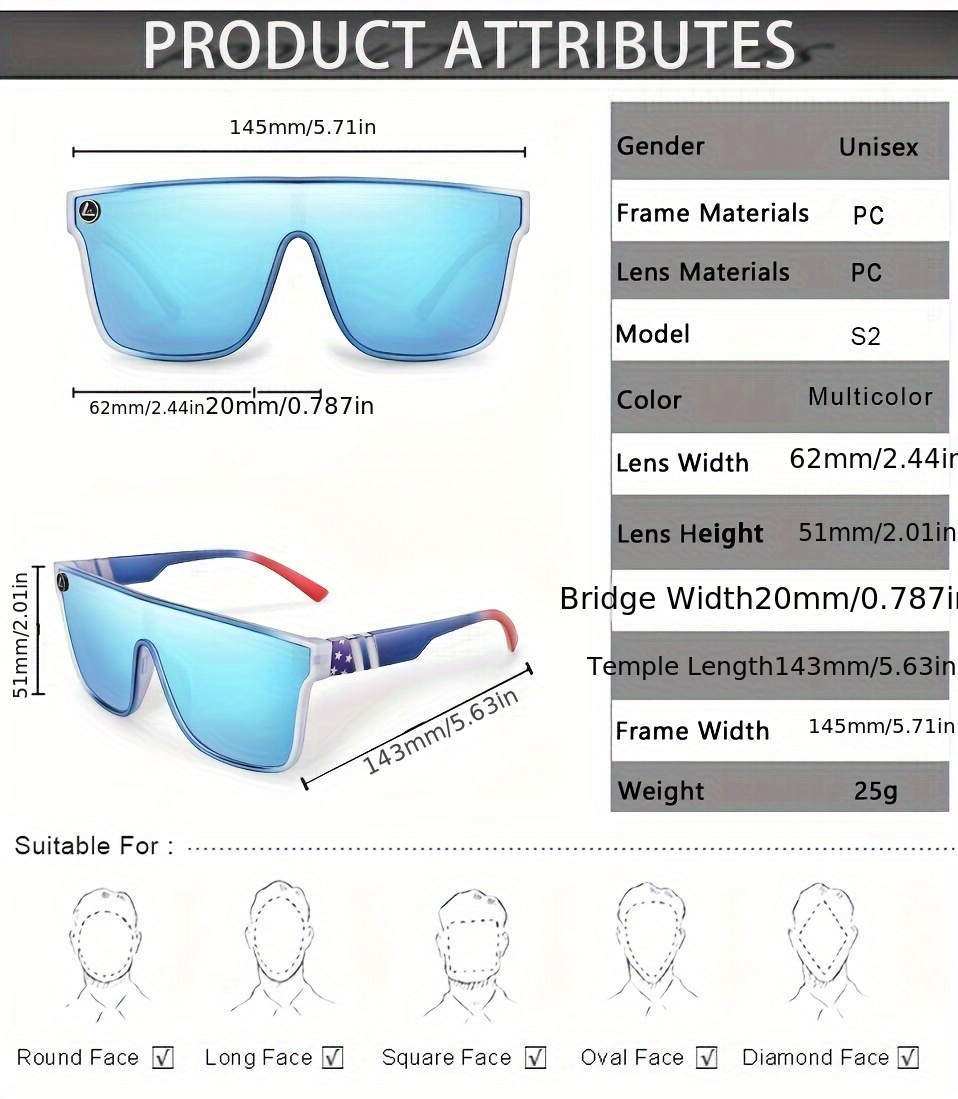 Gafas Sol Deportivas Fotocromáticas Pieza Mujeres Hombres - Temu Chile