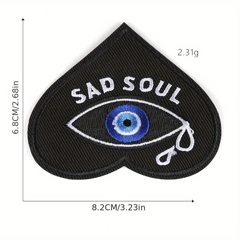 7*6.8CM (2.76*2.68IN) PATCHES for Clothes Heart Heart Patches