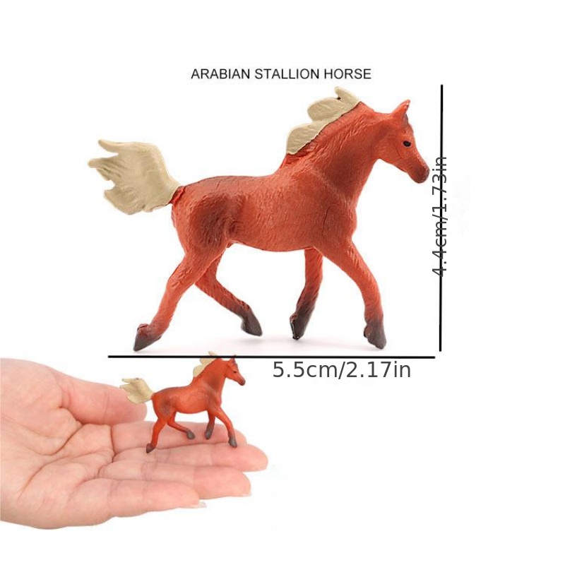 Jogo realista das estatuetas do pônei do cavalo, figuras animais