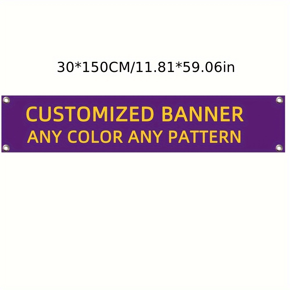 TEMU Custom Tent Banner, Personalized Banner, Custom Flag, Personalized Flag, Garden Courtyard Flag, Custom Text Or Image Banner, Wall Decoration