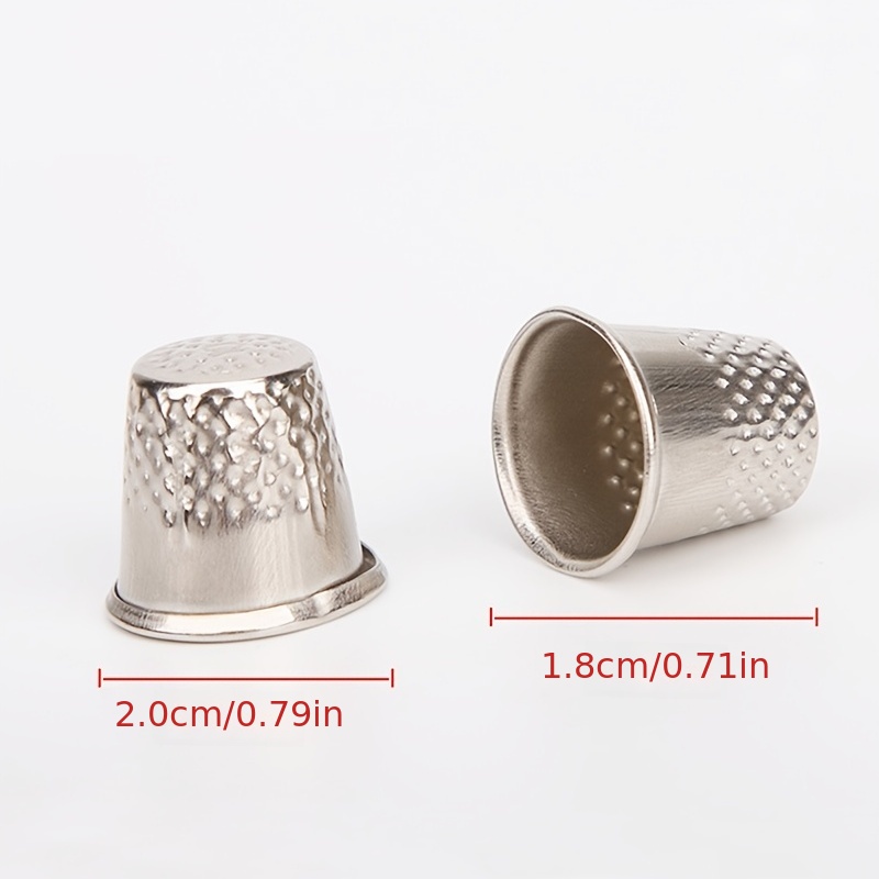 1pc Sewing Thimble Finger Protector Fingertip Thimble Adjustable Metal  Shield Protector For Sewing Embroidery Thimbles For Hand Sewing