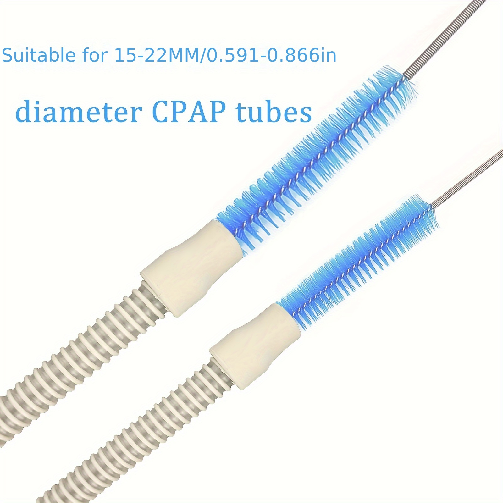 Cpap Tube Cleaning Brush With Double Size Bristle Brushes - Fits For Both  Standard Diameter Tubing And Diameter Slim Hose - Temu