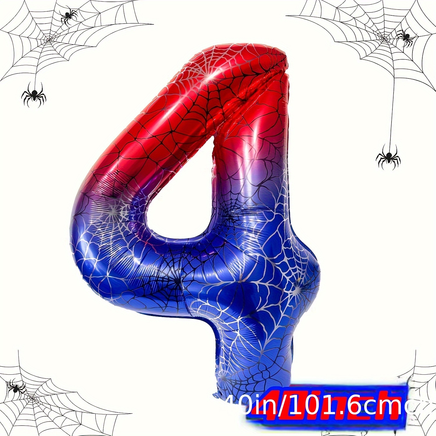 Image of 1pc 40 Inch 0-9 Number Balloon, Theme Digital Aluminum Film Balloon, Hero Theme Party Decoration Balloon, Birthday Party Balloon