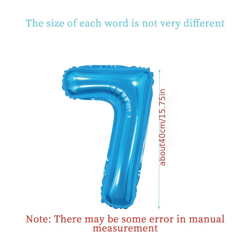 Numéro Sept 7 Ballons. Ballon D'hélium 7 Ans. Couleur Feuille