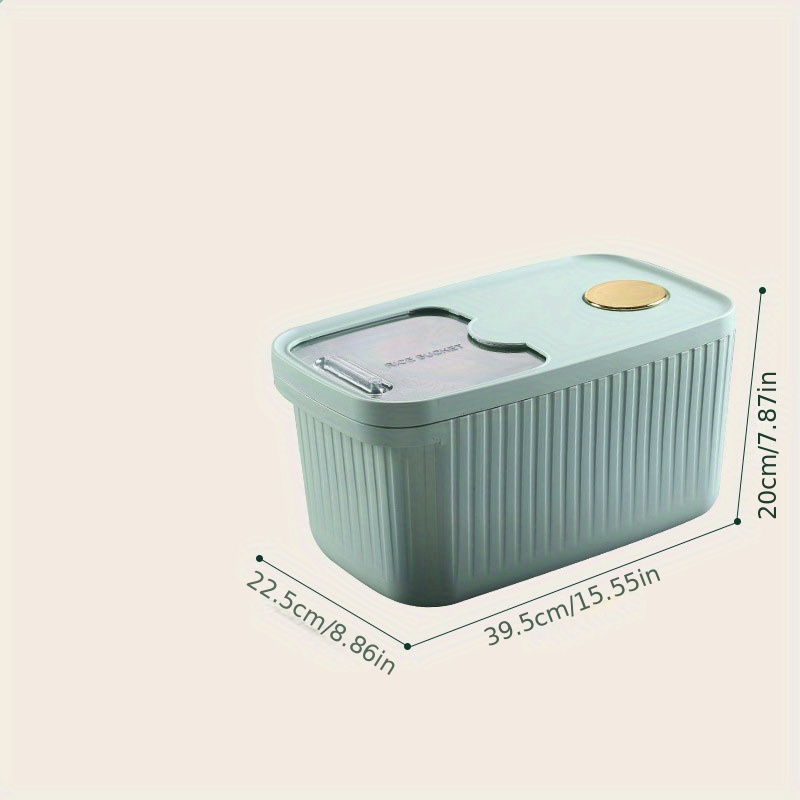 Airtight Rice Dispenser 1pc Clear Large Capacity Container