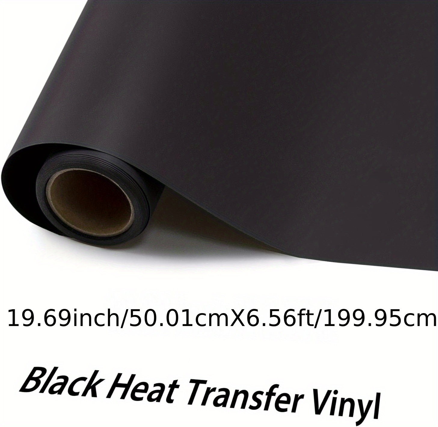 Htv Black Heat Transfer Vinyl Rolls Black Htv Vinyl For - Temu