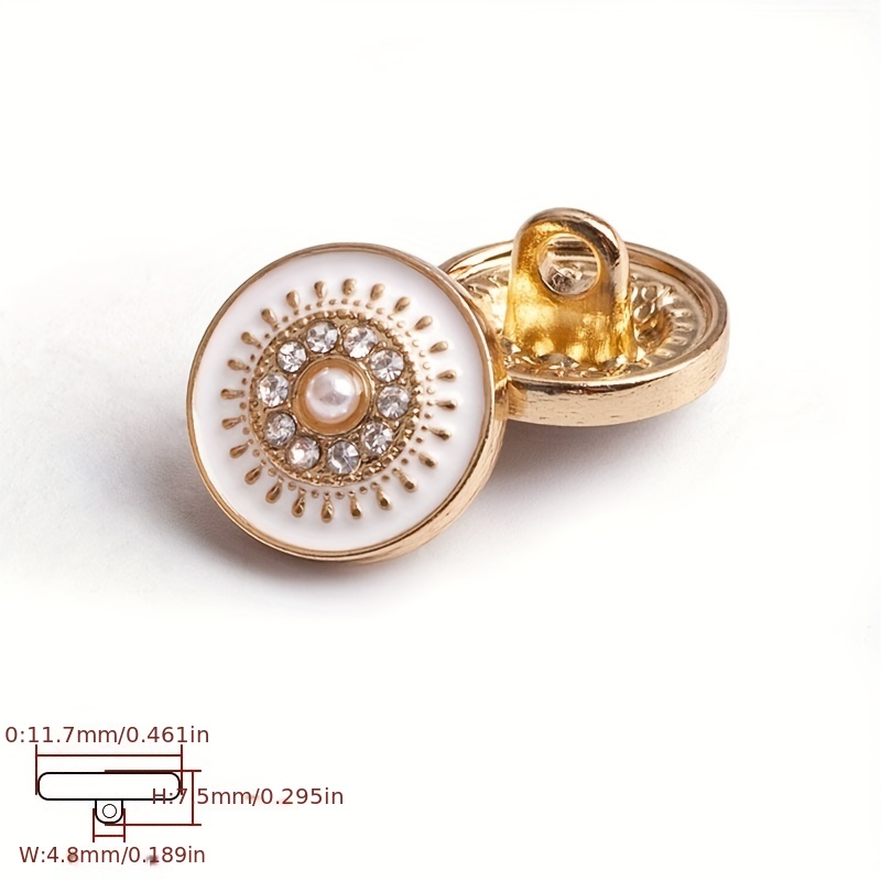 Small Buttons 10pcs 11mm Matte Silver/antique Brass/gold 