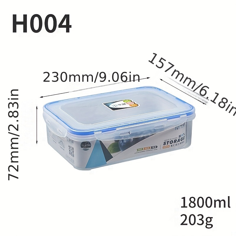 4pcs Refrigerator Storage Boxes Fresh-Keeping Set