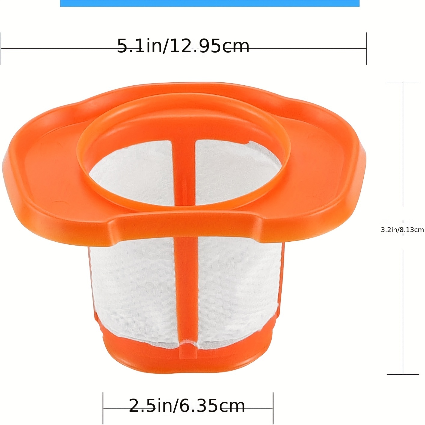 1pc Washable Vacuum Filter Replacement Spare Parts For Black Decker Hand Vacuum  Filter Hhvkf 10 Dustbuster Repair Tool Parts, Shop On Temu And start  Saving