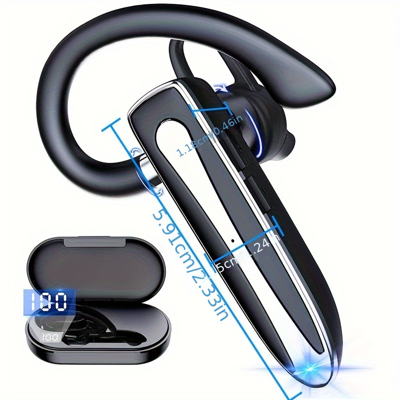 Headset Wireless Earpiece 2023 New Noise Canceling Mic Cell - Temu