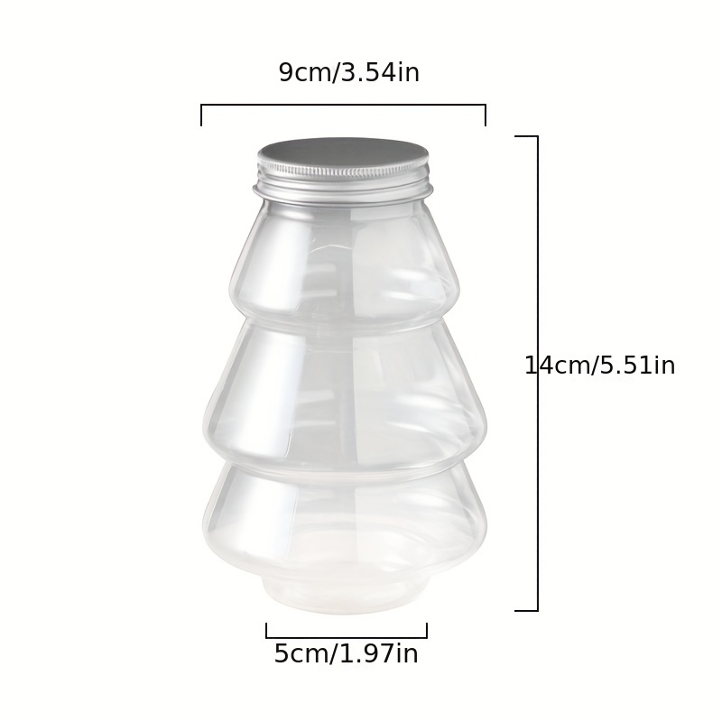 Transparent Christmas Candy Jars, Plastic Storage Jar, Christmas Holiday  Packaging Gift Bottles, Christmas Tree Decor, Plastic Jars Storage  Containers With Lids, Biscuits Bottle, Snack Organizer, Suitable For  Christmas Party Favors - Temu