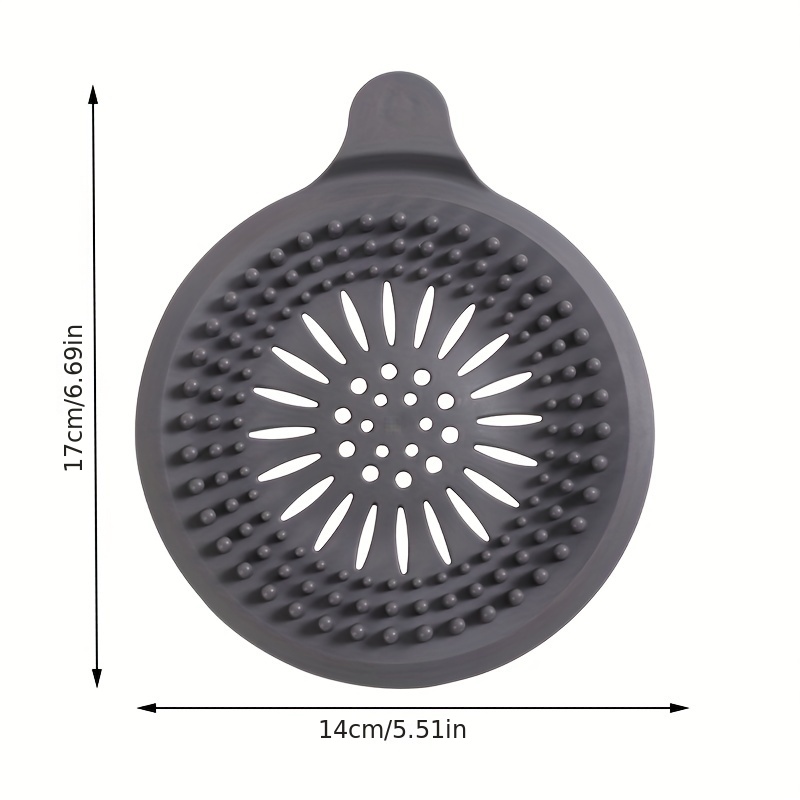 Silicone Floor Drain Cover, Shower Drain Protector, Floor Drain Anti-clog  Hair Catcher, Multifunctional Drain Cover Filter For Home Bathroom, Home  Essentials, Bathroom Accessories - Temu