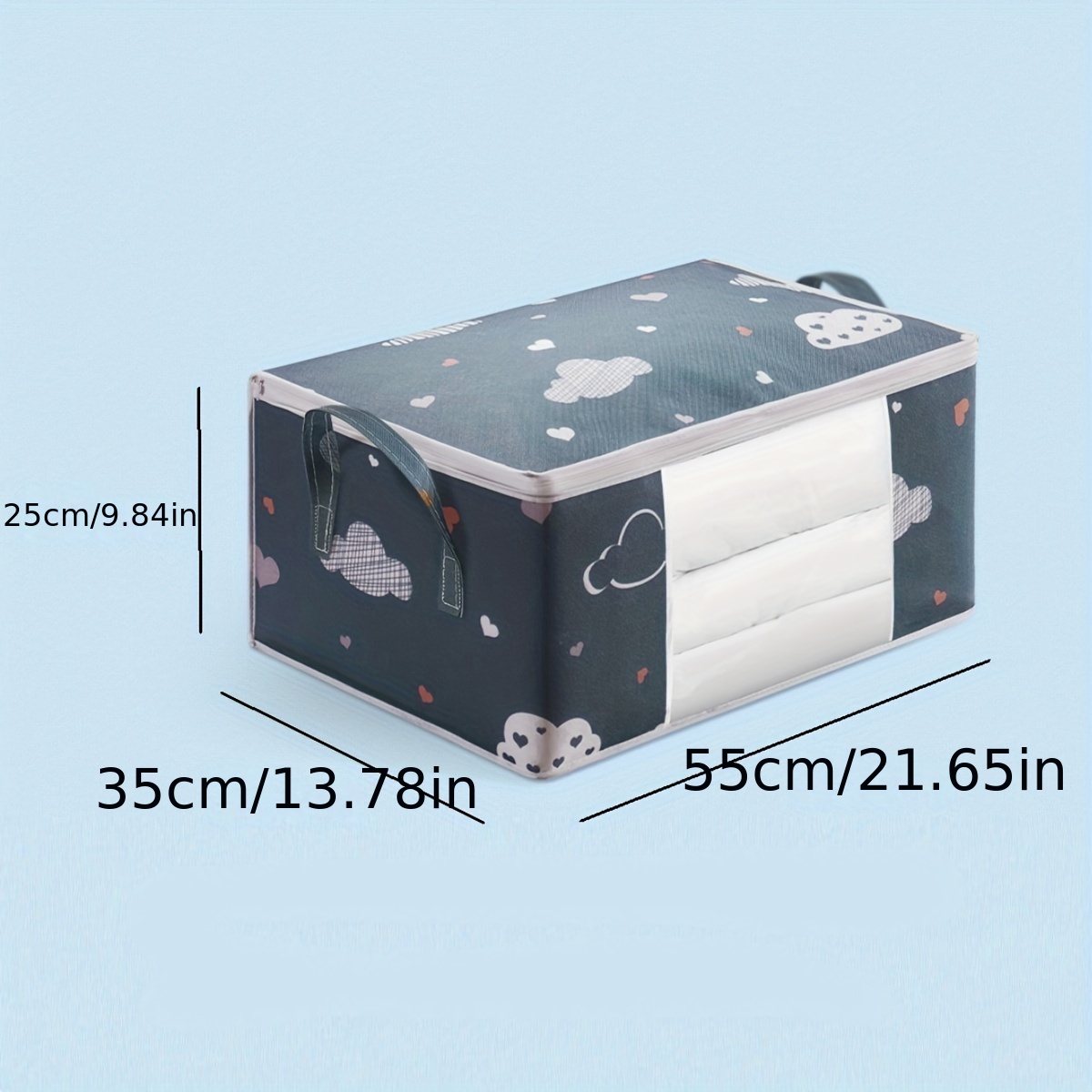 Blanket Storage Bags With Zipper Foldable Comforter Storage - Temu
