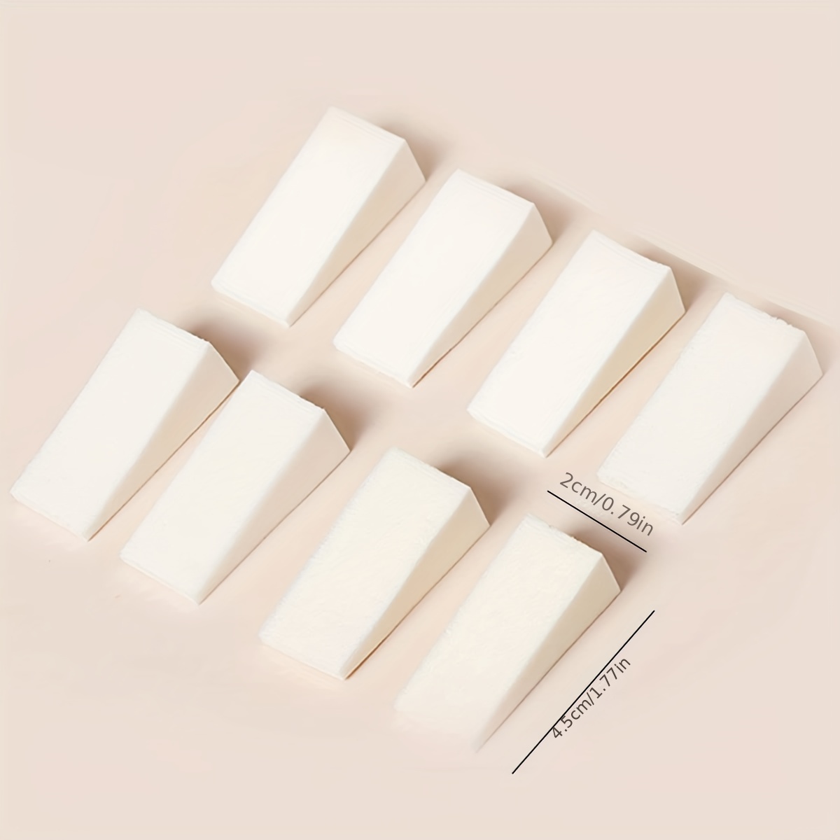 8pcs Gradient Nails Soft Sponges for Nail Art Tools