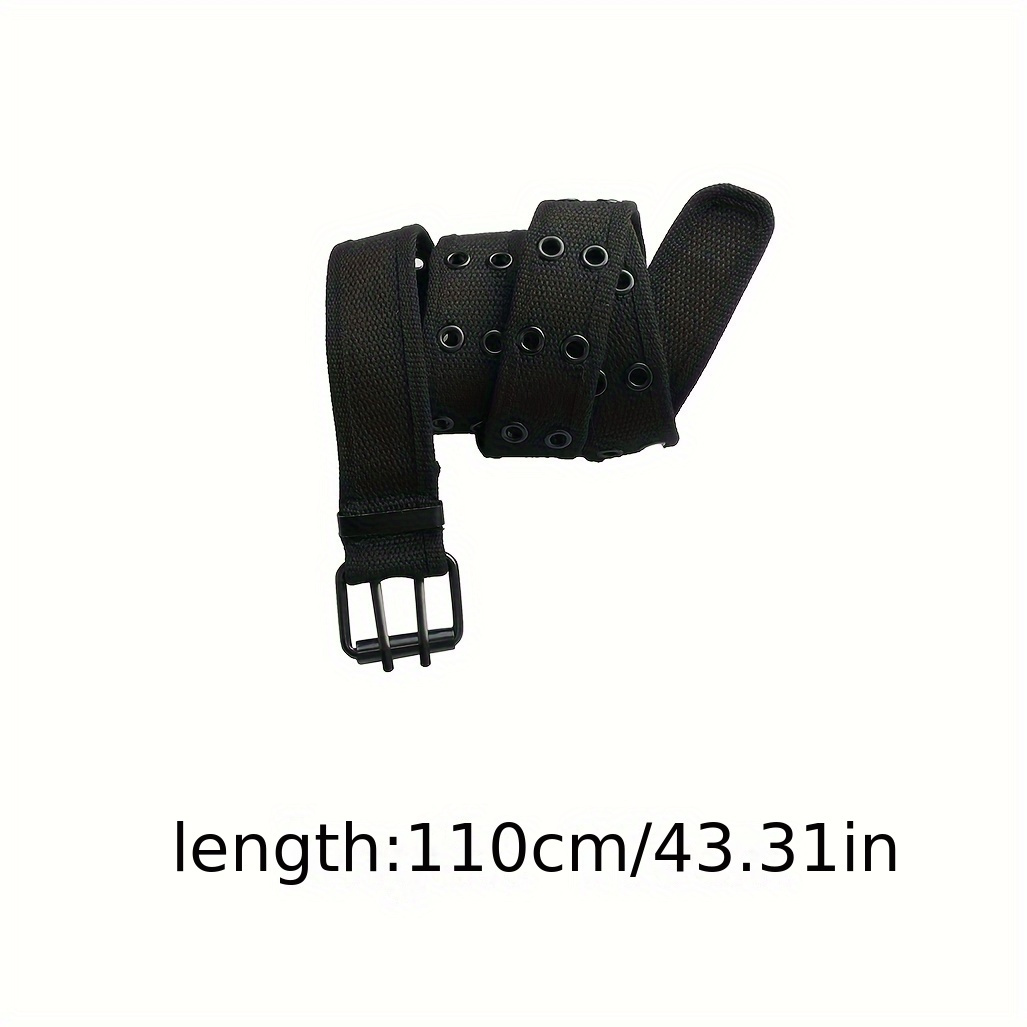 Men's Casual Sport Belt Double Row Holes