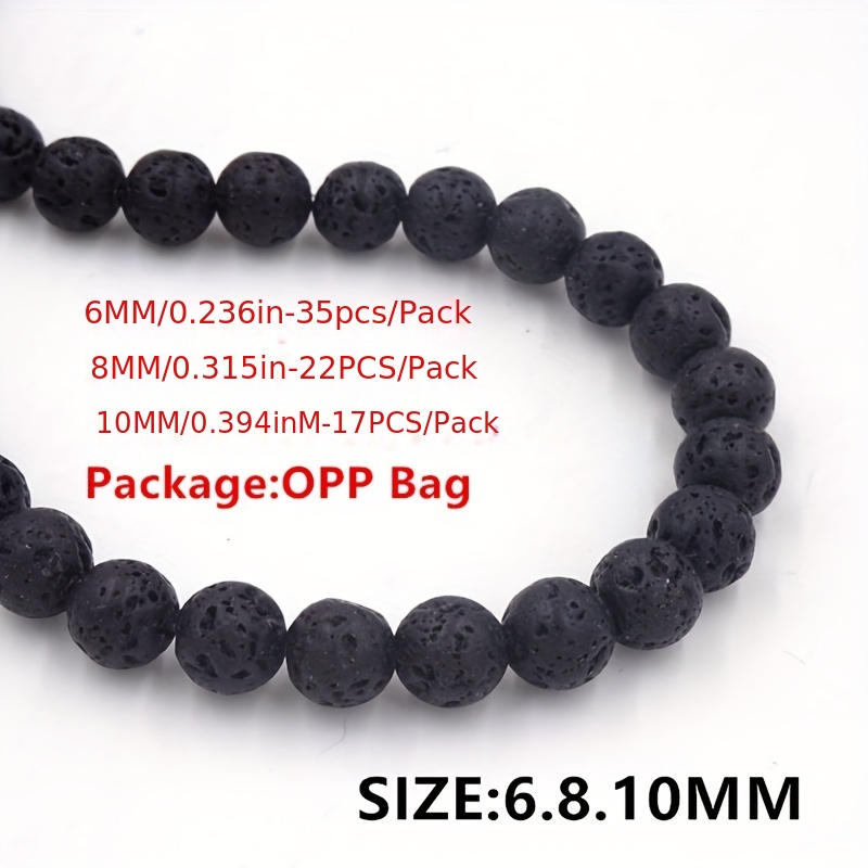 Natural Lava Beads Black Multicolor Volcanic Rock Beads Lava - Temu