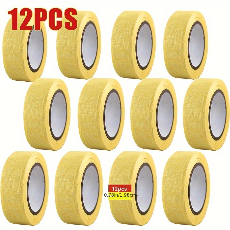 TEMU Set di 12 Rotoli di Nastro Adesivo! Larghezza: 0,78 Pollici, Lunghezza Totale 120 , Lavorazione Pregevole, per Decorazione di Diari e Fai da Te!