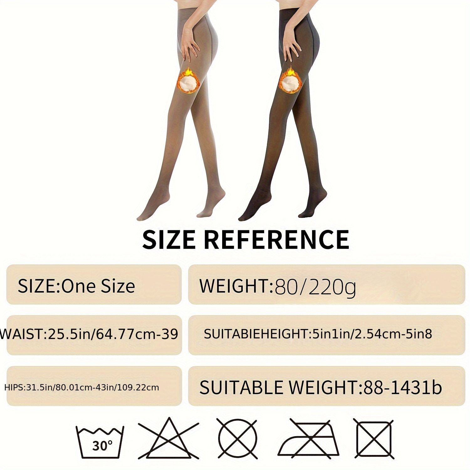 Winter Warm Leggings Slim Pantyhose Tights Thick Sock Pants Women Legging ( Color : Skin Color Half Foot, Size : 220g-Thick) : : Clothing,  Shoes & Accessories