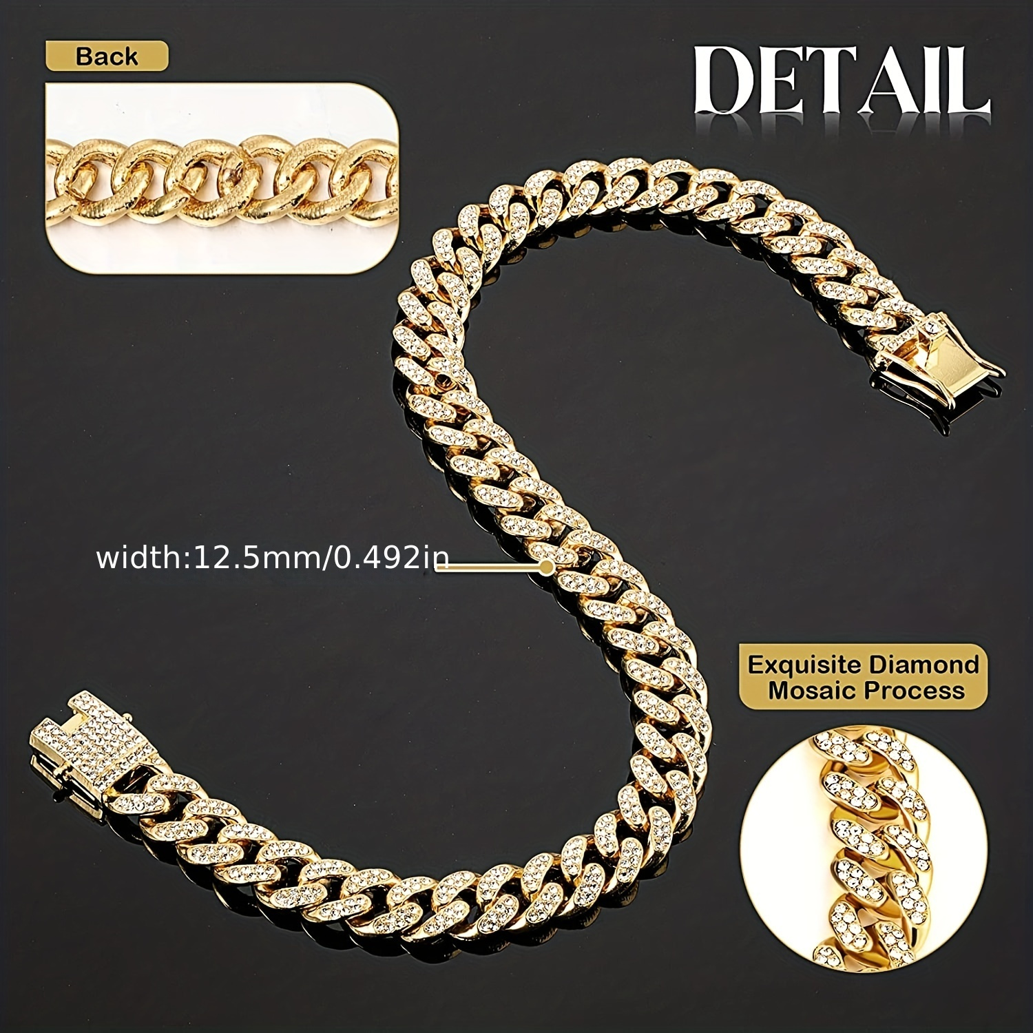 Metal top chain collar